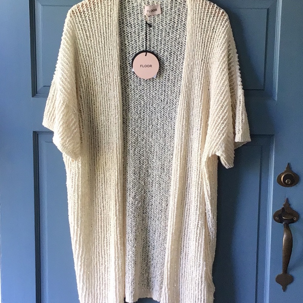 NWT cotton lightweight knit cardigan/ duster